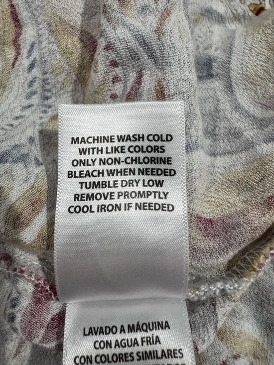 Shyanne Western/Bohemian Paisley Asymmetric Midi Pull-On Skirt Size XL - Picture 7 of 7